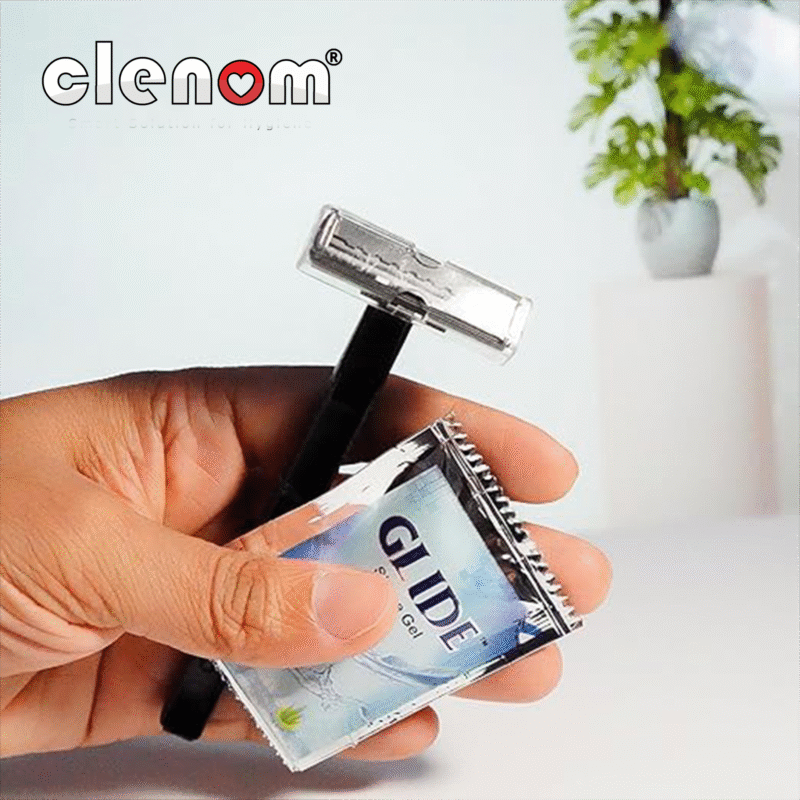Shaving Kit with Smooth Shave Disposable Razor and Cream(4g), Bio Pack with Logo Toiletries Amenities for Hotel & Travel (Copy)