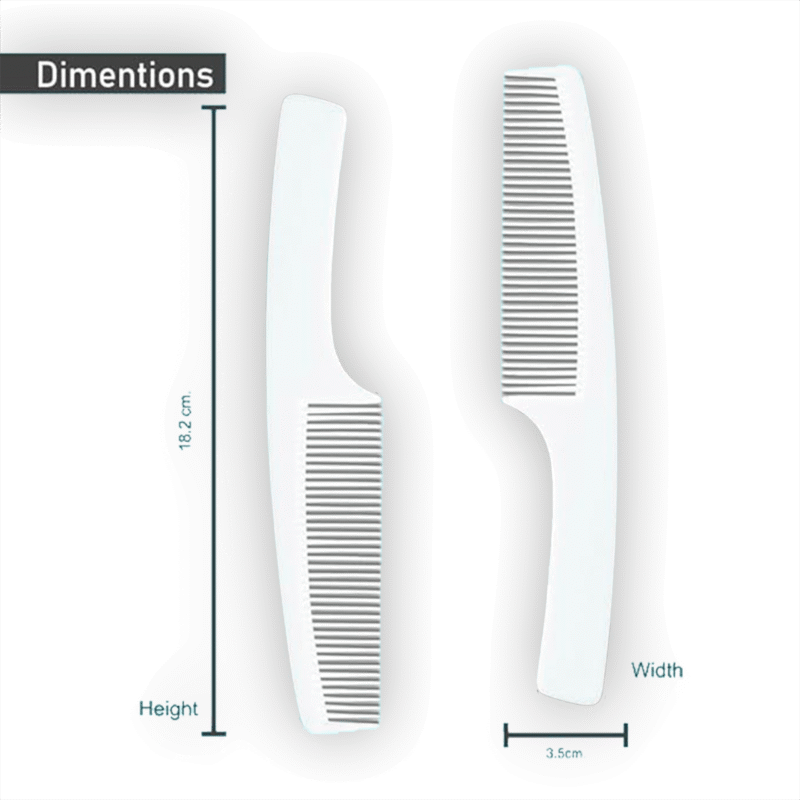 White Handel Hotel Comb for Hotel Guest Amenity | Hotel Amenities | Toiletries Kit | Resort | Hotel | Hospital | Salons | Gyms | Travel Use