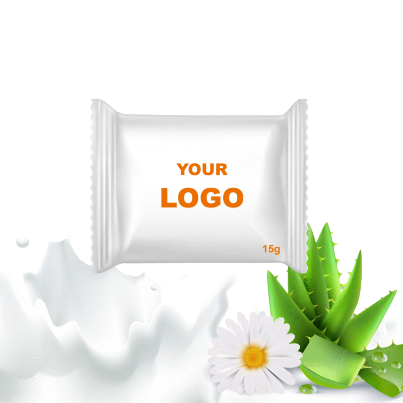Moisturizing Milk White Almond Hotel Soap 15g (With Logo), Hotel Guest Soap, Hotel Amenities, Travel Soap, Toiletries, Hospital Patient Amenities, Gym, Spa etc.