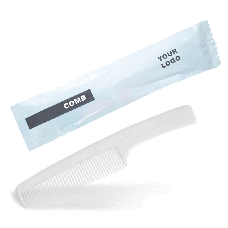White Handel Hotel Comb for Hotel Guest Amenity | Hotel Amenities | Toiletries Kit | Resort | Hotel | Hospital | Salons | Gyms | Travel Use