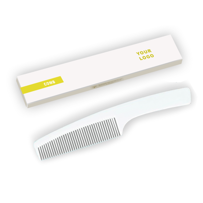 White Handel Hotel Comb Box for Hotel Guest Amenity | Hotel Amenities | Toiletries Kit | Resort | Hotel | Hospital | Salons | Gyms | Travel Use