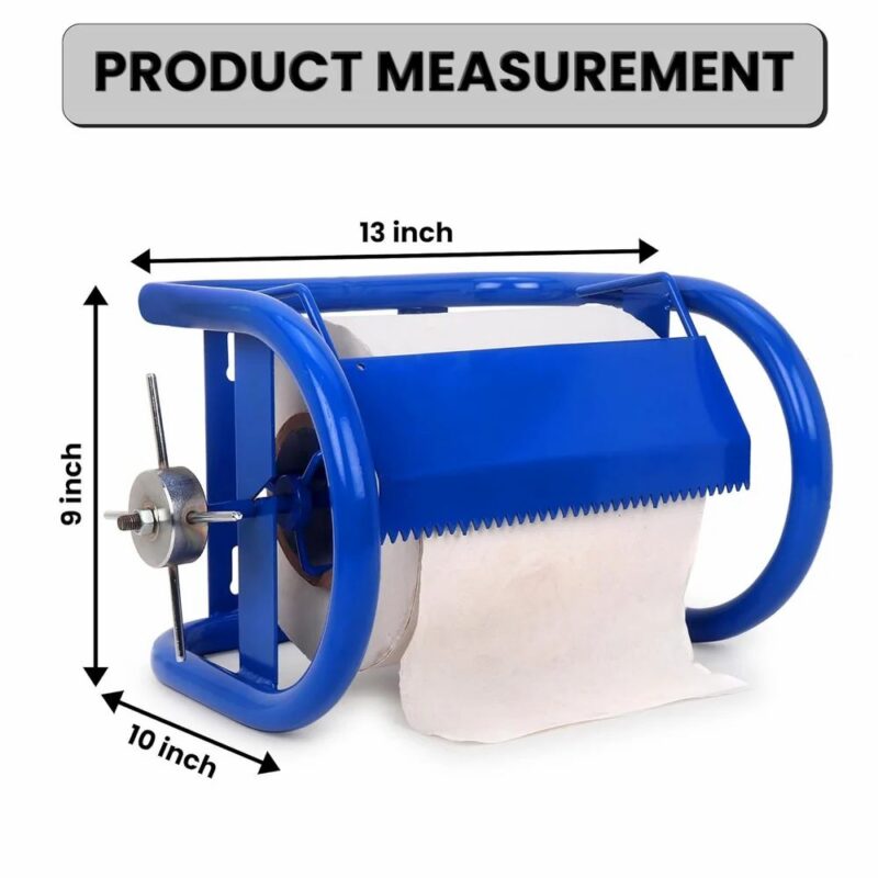 Kitchen Tissue Roll Dispenser, Wall Mounted, MS Metal Powder Coated.