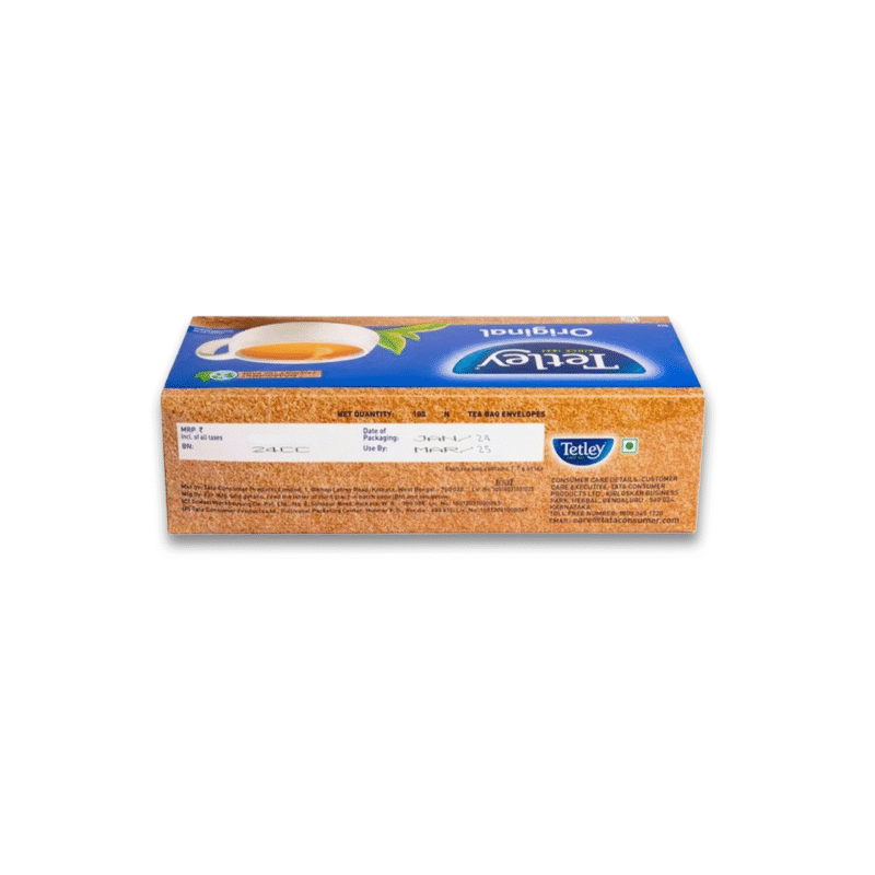 Tetley Original 100 Tea Envelop Bags, Rich Taste of Assam Tea, 1.7g Each