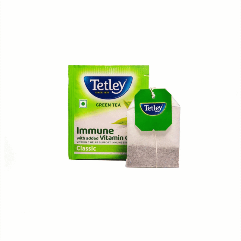 Tetley Green Tea Classic 100 Tea Envelop Bags, 140 Grams Box.
