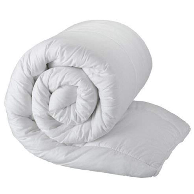 Duvet Linen Microfibre | Warm Quilt | Winter Comforter | Duvet for Single Size Bed (80 X 90 Inch | 203.2 cm x 228.6 cm, White) (Breathable)