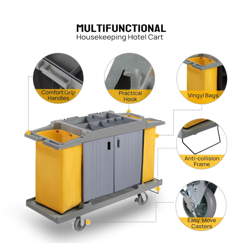 Multifunctional Service Cart | Fiber Material | Size 154x54x128.5cm