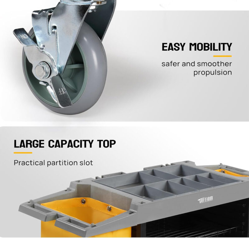 Multifunctional Service Cart | Fiber Material | Size 154x54x128.5cm