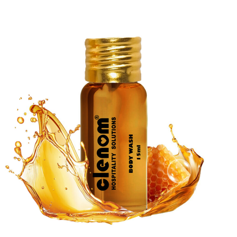 Clenom Body Wash Honey Shower Gel | Customizable Logo| Gold Screw Cap |15ml