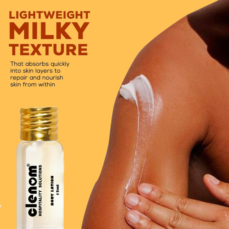 Clenom Almond Moisturizing Body Lotion | Customizable Logo | Nourishing |15ml.