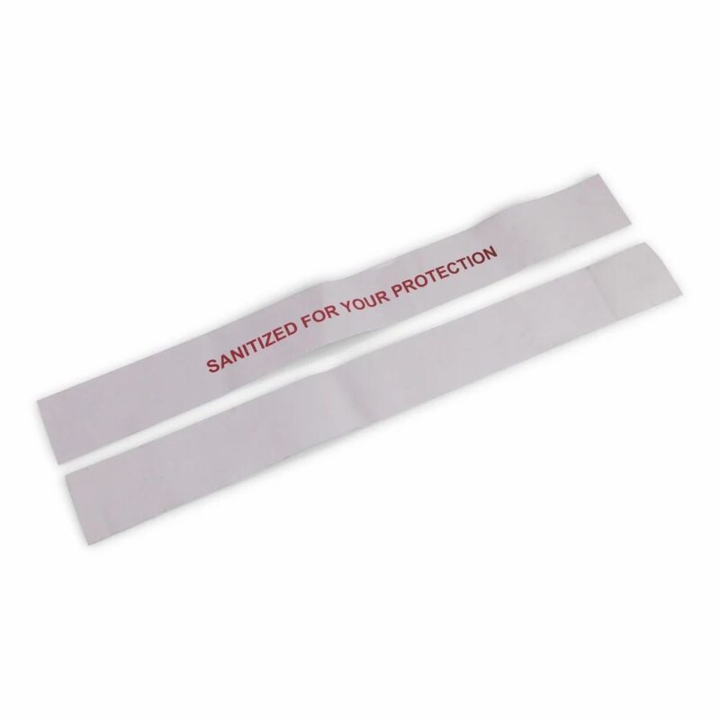 Disposable Hygienic Toilet Seat WC Bands – 36x2 Inches | Hotel Accessories for Guest Hotels, Hospitals | Printed Cleaned Message | Bulk Pack 1000nos