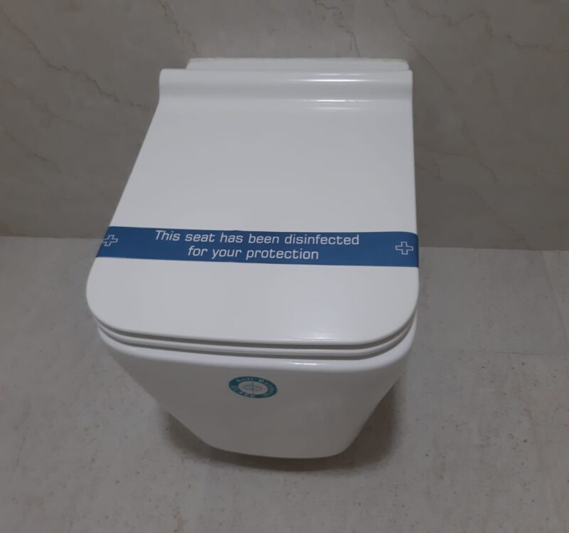 Disposable Hygienic Toilet Seat WC Bands – 36x2 Inches | Hotel Accessories for Guest Hotels, Hospitals | Printed Cleaned Message | Bulk Pack 1000nos
