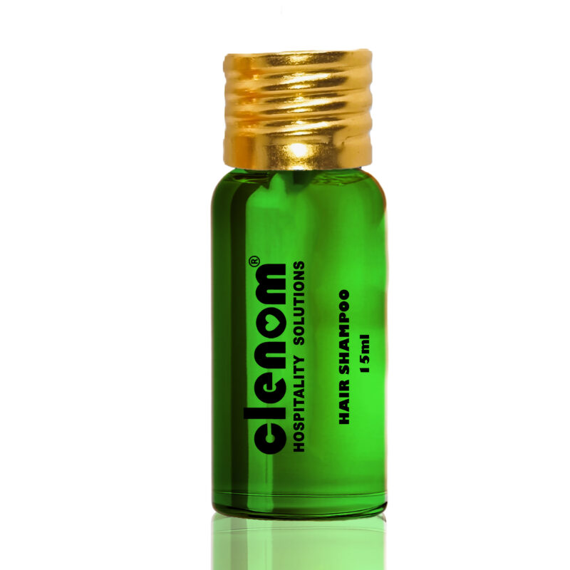 Clenom Aloe vera Hair Shampoo |15ml | Customizable Logo | Golden Screw Cap.