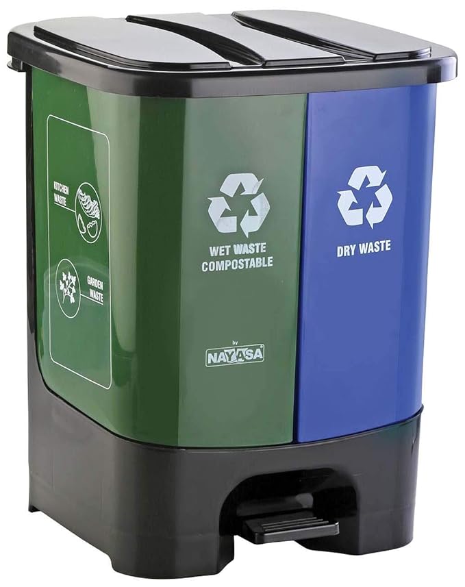 Nayasa Plastic 2 In 1 Dustbin