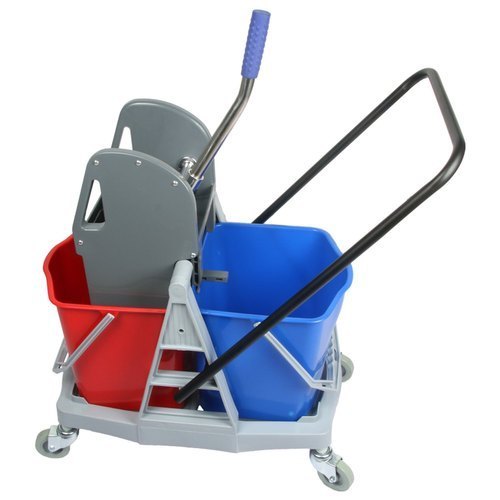 Plastic Impressive 9 Double Bucket Wringer Trolley 40 Ltr, Bucket Capacity: 34LTR