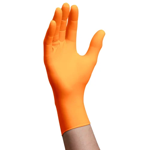 9 Inch Orange Latex Gloves