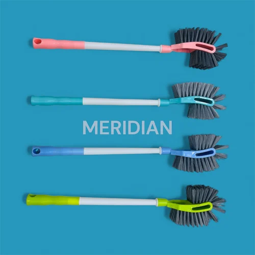 Plastic Toilet Brush with Nylon Hockey Shape Head